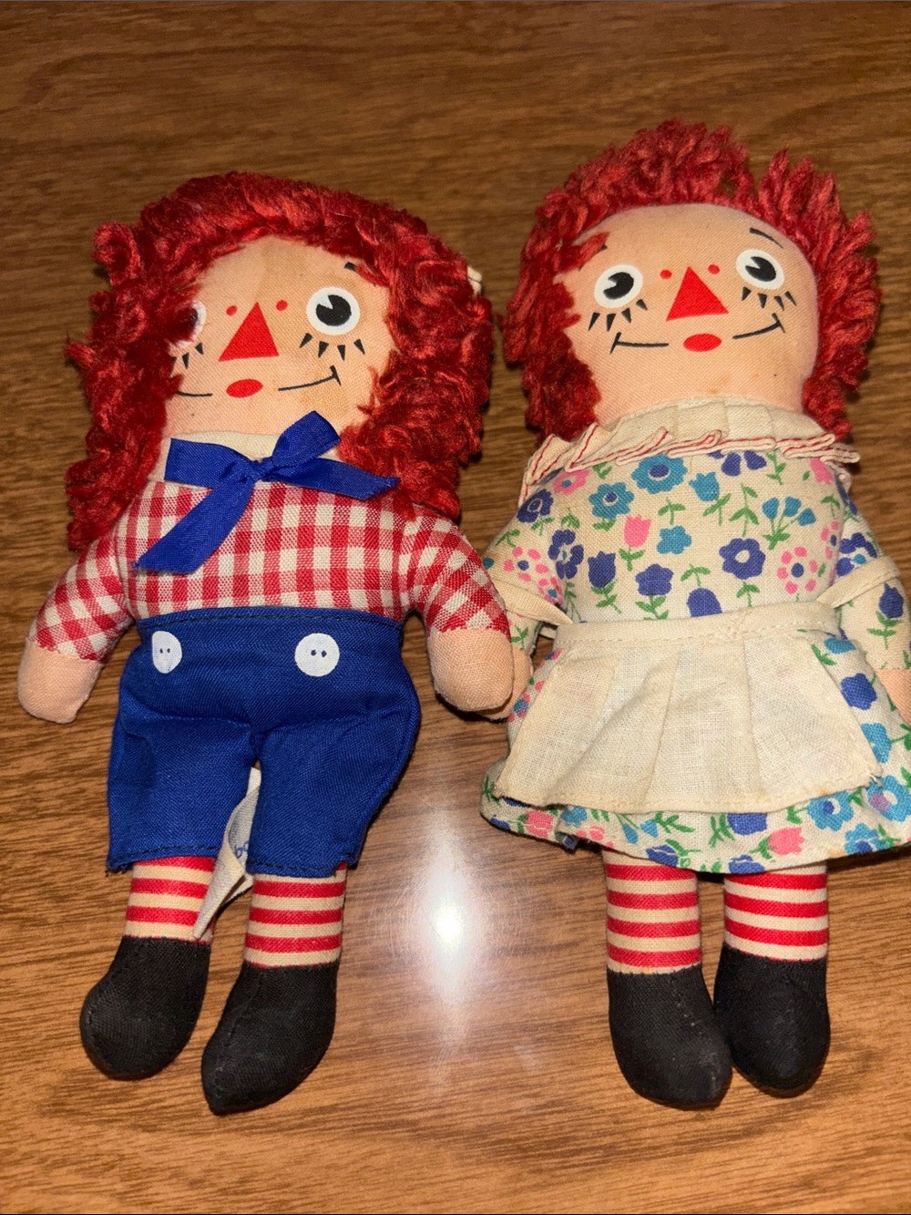 Vintage Raggedy Ann and Andy by Knickerbocker Mini Size